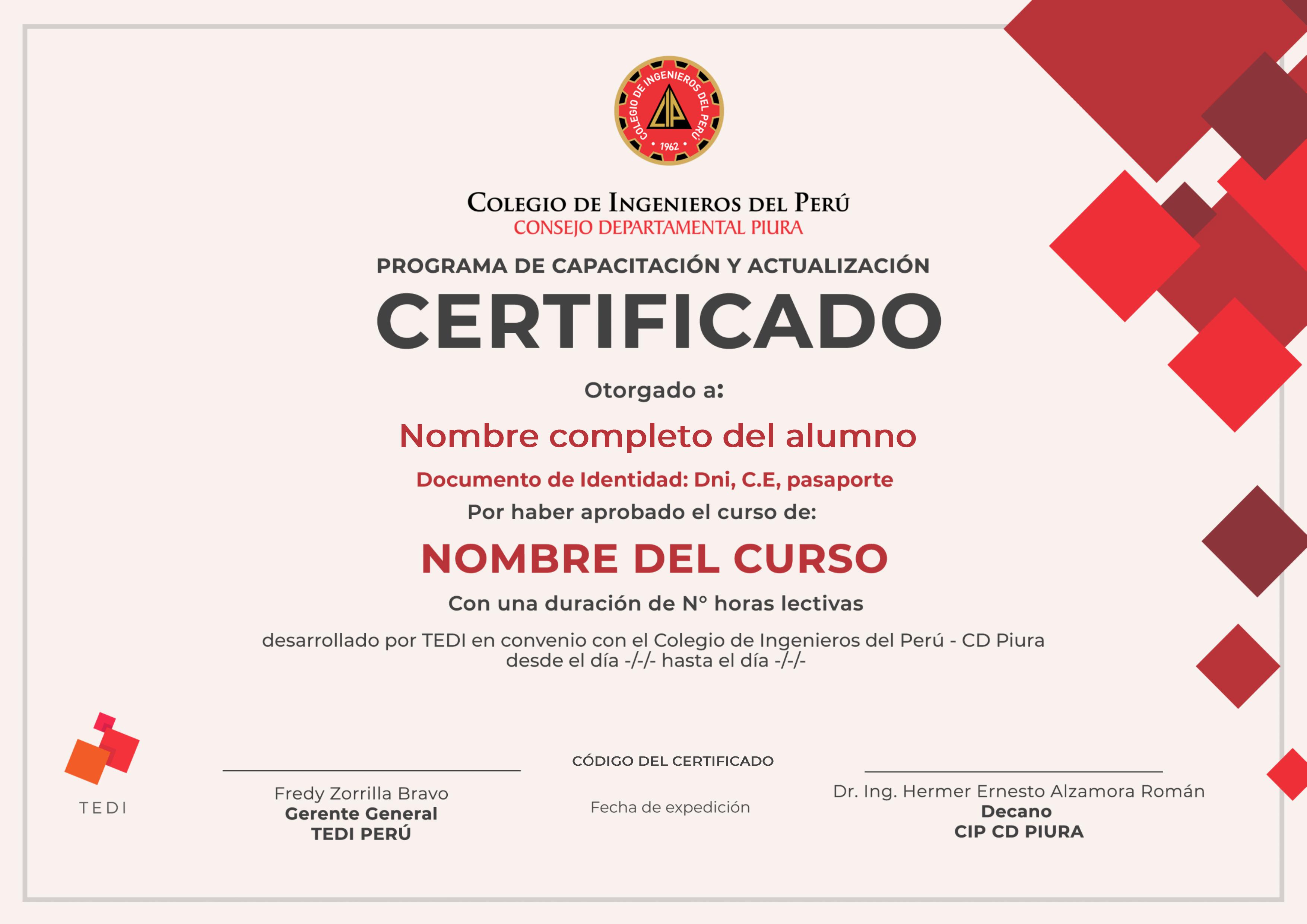 Certificado Cip 6480